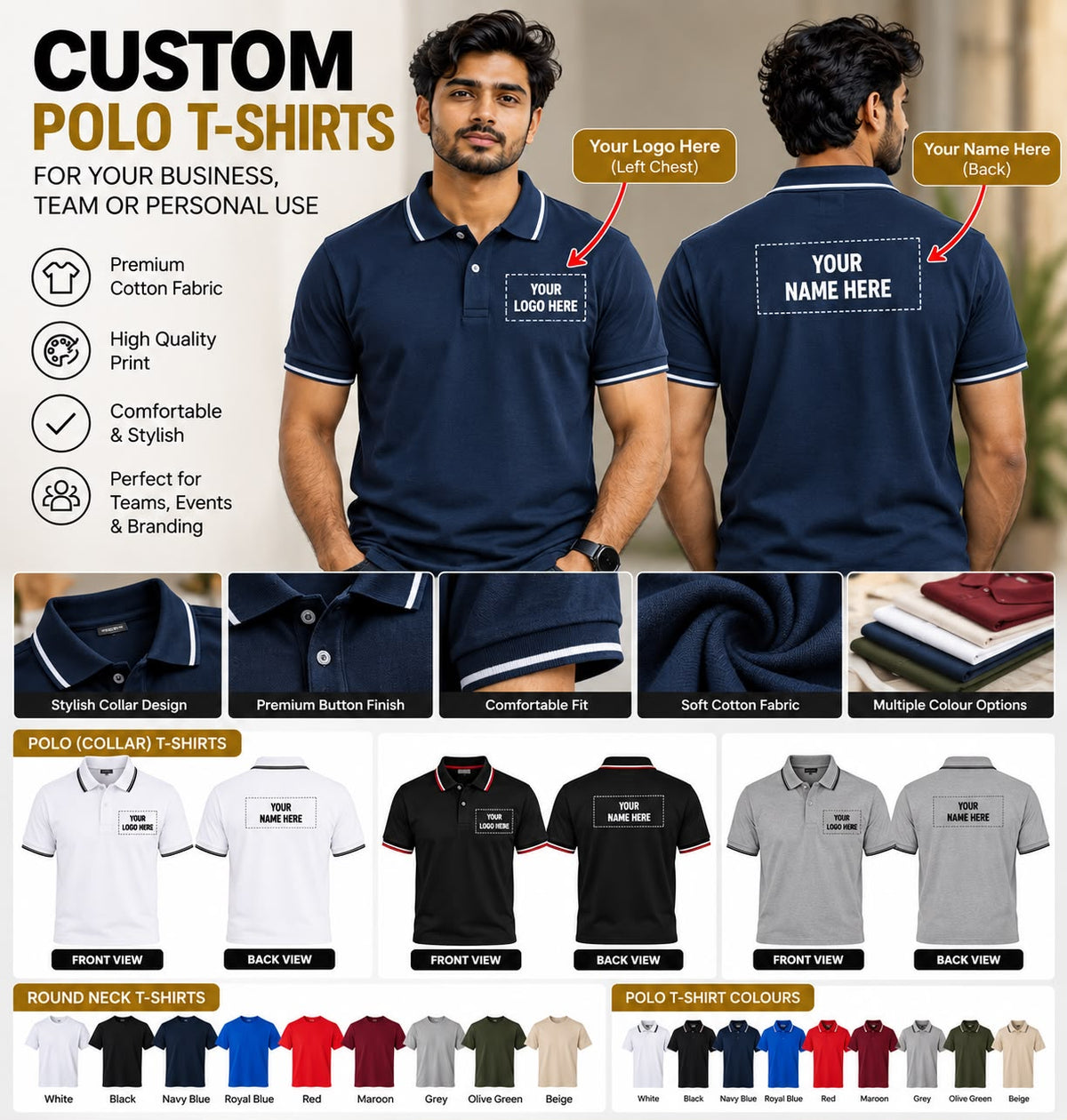 Custom Polo T-Shirts